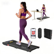 Darrahopens Sports & Fitness > Exercise, Gym & Fitness > Treadmills Everfit Walking Pad Treadmill 2 in 1 Foldable Under Desk for Home Gym With 38cm Belt With APP