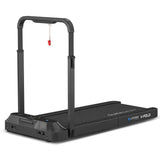 Lifespan Fitness V-FOLD Treadmill with ErgoDesk Automatic Standing Desk 1500mm in White/Black In Australia - Darrahopens