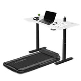 Lifespan Fitness V-FOLD Treadmill with ErgoDesk Automatic Standing Desk 1500mm in White/Black In Australia - Darrahopens