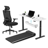 Lifespan Fitness WalkingPad M2 + ErgoDesk 1500mm White + Cable Management + DM9 Chair In Australia - Darrahopens