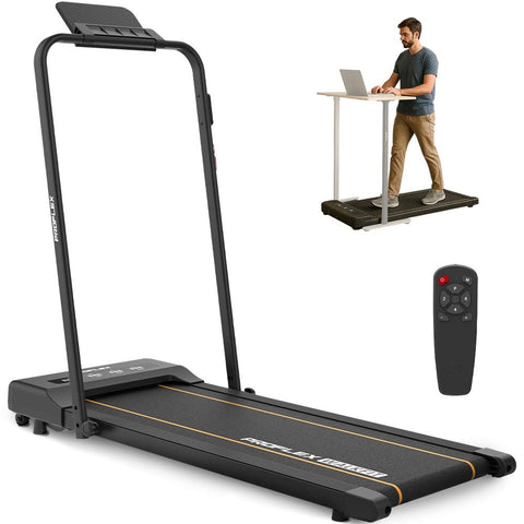 Darrahopens Sports & Fitness > Exercise, Gym & Fitness > Treadmills PROFLEX Electric Walking Pad Under Desk Treadmill, Compact Foldable Size, Tablet Holder, LCD Display, Walk or Light Jog
