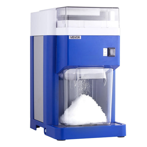 Darrahopens Sports & Fitness > Exercise, Gym & Fitness > Vibration Exercise Machines VEVOR Commercial Ice Shaver Machine, 1.91QT /1.8L Large Electric Snow Cone Machine, Fine & Fluffy with 300W Motor, Stainless Steel Blades, Shaved Ice Maker for Dessert Shop Home Party Restaurant, Blue