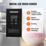 Darrahopens Sports & Fitness > Exercise, Gym & Fitness > Vibration Exercise Machines VEVOR Commercial Snowflake Ice Machine, 276LBS/24H Snowflake Ice Maker, Stainless Steel Ice Shaver Machine, Electric Snow Cone Maker, Air Cooling System for Rapid Heat Dissipation, for Bakery, Cafe