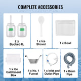 Darrahopens Sports & Fitness > Exercise, Gym & Fitness > Vibration Exercise Machines VEVOR Commercial Snowflake Ice Machine, 397LBS/24H Snowflake Ice Maker, Stainless Steel Ice Shaver Machine, Electric Snow Cone Maker, Liquid Cooling System for Rapid Heat Dissipation, Ice Cream