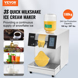 Darrahopens Sports & Fitness > Exercise, Gym & Fitness > Vibration Exercise Machines VEVOR Commercial Snowflake Ice Machine, 397LBS/24H Snowflake Ice Maker, Stainless Steel Ice Shaver Machine, Electric Snow Cone Maker, Liquid Cooling System for Rapid Heat Dissipation, Ice Cream
