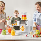 Darrahopens Sports & Fitness > Exercise, Gym & Fitness > Vibration Exercise Machines VEVOR Snowflake Ice Machine, 40KG/24H Snowflake Ice Maker, Ice-Shaver Machine with Stainless Steel Blade, Electric Snow Cone Maker with 1.8L Tank, 90S Fast Pre-Cooling, for Home & Small Gatherings