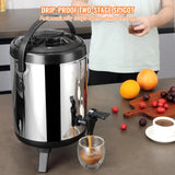Darrahopens Sports & Fitness > Exercise, Gym & Fitness > Vibration Exercise Machines VEVOR Stainless Steel Insulated Beverage Dispenser, 6 Liter, Thermal Hot and Cold Drink Server Dispenser with Spigot Handle, Food-grade for Hot Tea Coffee Water Restaurant Drink Shop