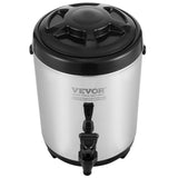 Darrahopens Sports & Fitness > Exercise, Gym & Fitness > Vibration Exercise Machines VEVOR Stainless Steel Insulated Beverage Dispenser, 6 Liter, Thermal Hot and Cold Drink Server Dispenser with Spigot Handle, Food-grade for Hot Tea Coffee Water Restaurant Drink Shop
