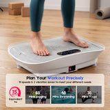 Darrahopens Sports & Fitness > Exercise, Gym & Fitness > Vibration Exercise Machines Vibration Plate Exercise Machine, Whole Body Shake Plate with LED Touch Screen & Bluetooth Speaker, Multi-Speed Fitness Platform In Australia - Darrahopens