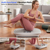 Darrahopens Sports & Fitness > Exercise, Gym & Fitness > Vibration Exercise Machines Vibration Plate Exercise Machine, Whole Body Shake Plate with LED Touch Screen & Bluetooth Speaker, Multi-Speed Fitness Platform In Australia - Darrahopens