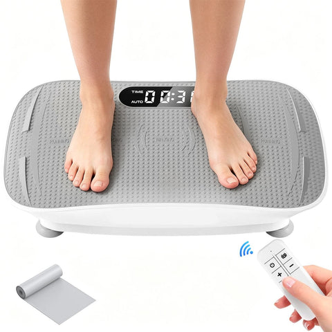 Darrahopens Sports & Fitness > Exercise, Gym & Fitness > Vibration Exercise Machines Vibration Plate Exercise Machine, Whole Body Shake Plate with LED Touch Screen & Bluetooth Speaker, Multi-Speed Fitness Platform In Australia - Darrahopens