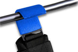2pcs Weight Lifting Hook Hand Grip Support Wrist Straps Powerlifting Grips Gym Gloves(Blue)