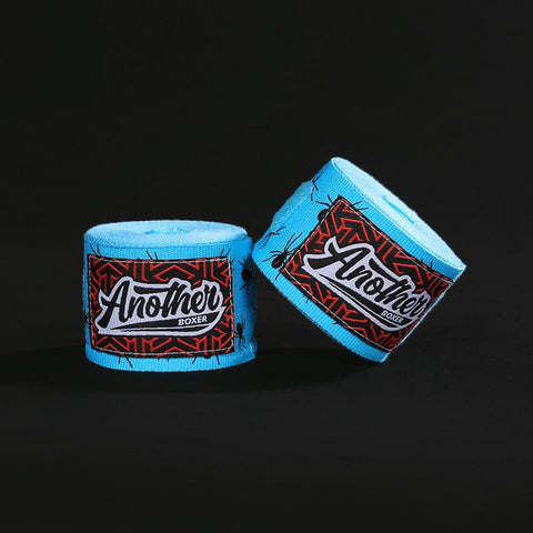 Darrahopens Sports & Fitness > Exercise, Gym & Fitness > Weightlifting Gloves & Hand Supports Blue Spider Pro Grade 5m Boxing Hand Wraps - Printed Elastic Bandages for Training & Combat Sports (1Pair)