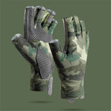 Darrahopens Sports & Fitness > Exercise, Gym & Fitness > Weightlifting Gloves & Hand Supports Fishing Gloves Gloves UV Protection Fingerless Gloves Men Women for Outdoor, Kayaking, Rowing, Paddling, Canoeing, Hunting（green）