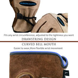 Darrahopens Sports & Fitness > Exercise, Gym & Fitness > Weightlifting Gloves & Hand Supports Size S Durable Cowhide Work Gloves for Welding Gardening and Outdoor Camping Thorn Proof Heat Resistant Hand Protection for Local Professionals