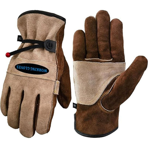 Darrahopens Sports & Fitness > Exercise, Gym & Fitness > Weightlifting Gloves & Hand Supports Size XL Durable Cowhide Work Gloves for Welding Gardening and Outdoor Camping Thorn Proof Heat Resistant Hand Protection for Local Professionals
