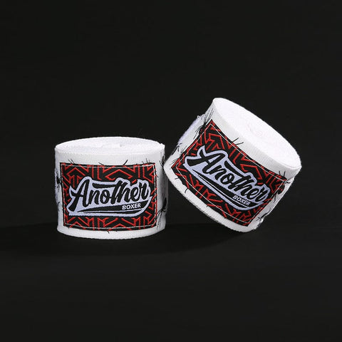 Darrahopens Sports & Fitness > Exercise, Gym & Fitness > Weightlifting Gloves & Hand Supports White Spider Pro Grade 5m Boxing Hand Wraps - Printed Elastic Bandages for Training & Combat Sports (1 Pair)