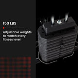 Darrahopens Sports & Fitness > Exercise, Gym & Fitness > Weightlifting Machines & Racks PROFLEX Multi-Station Compact Home Gym Set, 150lbs Weight Plates- M8000