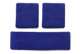 2 Pack Sweatbands Sports Headband for Tennis Badminton Yoga - Dark Blue