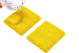 2 Pack Sweatbands Sports Headband for Tennis Badminton Yoga - Yellow