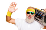 Darrahopens Sports & Fitness > Exercise, Gym & Fitness > Yoga & Pilates 2 Pack Sweatbands Sports Headband for Tennis Badminton Yoga - Yellow