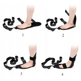 Darrahopens Sports & Fitness > Exercise, Gym & Fitness > Yoga & Pilates Adjustable Yoga Stretching Strap Foot Leg Trainer for Flexibility and Balance