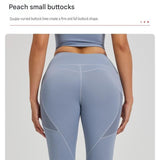 Darrahopens Sports & Fitness > Exercise, Gym & Fitness > Yoga & Pilates Blue M Size Women's High Waist Yoga Leggings with Mesh Side Pockets - Squat Proof, Peach Hip Lift, Breathable Stretch Fabric for Gym Running 、Pilates Wea and Daily Wear In Australia - Darrahopens
