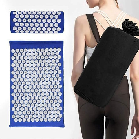 Darrahopens Sports & Fitness > Exercise, Gym & Fitness > Yoga & Pilates Blue Massage Acupressure Mat Yoga Sit Lying Mats Pain Stress Soreness Relax AU NEW