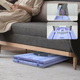 Darrahopens Sports & Fitness > Exercise, Gym & Fitness > Yoga & Pilates Foldable Pilates Board Reformer 4 in 1 Multifunctional Core Exercise Set Ab Trainer with Timer and Phone Stand for Indoor Outdoor Full Body Fitness Home