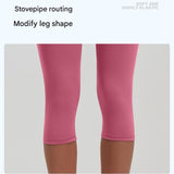 Darrahopens Sports & Fitness > Exercise, Gym & Fitness > Yoga & Pilates Grey M Size Women's High Waist 3/4 Yoga Leggings - Peach Hip Lift Design, Breathable Stretch Fabric for Gym Running and Daily Wear