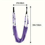 Darrahopens Sports & Fitness > Exercise, Gym & Fitness > Yoga & Pilates Hanging Fitness Resistance Band: 4-Step Installation, Full-Body Stretching & Strength Training at Home(BLUE)