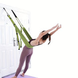 Darrahopens Sports & Fitness > Exercise, Gym & Fitness > Yoga & Pilates Hanging Fitness Resistance Band: 4-Step Installation, Full-Body Stretching & Strength Training at Home(BLUE)