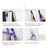 Darrahopens Sports & Fitness > Exercise, Gym & Fitness > Yoga & Pilates Hanging Fitness Resistance Band: 4-Step Installation, Full-Body Stretching & Strength Training at Home(BLUE)