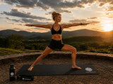 Darrahopens Sports & Fitness > Exercise, Gym & Fitness > Yoga & Pilates Mandala Yoga Mat Premium Bundle, Includes Yoga Mat 188cm H x 61cm W, Yoga Strap & Steel Hydration Bottle - Black In Australia - Darrahopens