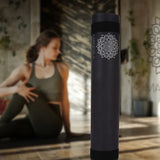 Darrahopens Sports & Fitness > Exercise, Gym & Fitness > Yoga & Pilates Mandala Yoga Mat Premium Bundle, Includes Yoga Mat 188cm H x 61cm W, Yoga Strap & Steel Hydration Bottle - Black In Australia - Darrahopens