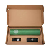 Mandala Yoga Mat Premium Bundle, Includes Yoga Mat 188cm H x 61cm W, Yoga Strap & Steel Hydration Bottle - Jade Green In Australia - Darrahopens