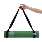 Mandala Yoga Mat Premium Bundle, Includes Yoga Mat 188cm H x 61cm W, Yoga Strap & Steel Hydration Bottle - Jade Green In Australia - Darrahopens