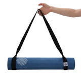 Mandala Yoga Mat Premium Bundle, Includes Yoga Mat 188cm H x 61cm W, Yoga Strap & Steel Hydration Bottle - Midnight Blue In Australia - Darrahopens