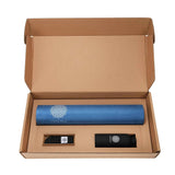 Mandala Yoga Mat Premium Bundle, Includes Yoga Mat 188cm H x 61cm W, Yoga Strap & Steel Hydration Bottle - Midnight Blue In Australia - Darrahopens