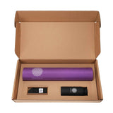 Mandala Yoga Mat Premium Bundle, Includes Yoga Mat 188cm H x 61cm W, Yoga Strap & Steel Hydration Bottle - Purple In Australia - Darrahopens