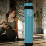 Darrahopens Sports & Fitness > Exercise, Gym & Fitness > Yoga & Pilates Mandala Yoga Mat Premium Bundle, Includes Yoga Mat 188cm H x 61cm W, Yoga Strap & Steel Hydration Bottle - Teal In Australia - Darrahopens