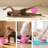 Darrahopens Sports & Fitness > Exercise, Gym & Fitness > Yoga & Pilates Pilates Ring Kit – Pilates 14" Magic Circle, 9" Mini Exercise Ball for Inner Thighs, Arms & Core Toning – Home Pilates Fitness Ring Workout Set for Women Beginner Starter kit
