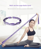 Darrahopens Sports & Fitness > Exercise, Gym & Fitness > Yoga & Pilates Pink 9-Loop Yoga Stretch Strap - Numbered Band for Flexibility and Physical Therapy