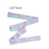 Darrahopens Sports & Fitness > Exercise, Gym & Fitness > Yoga & Pilates Pink and Blue 9-Loop Yoga Stretch Strap - Numbered Band for Flexibility and Physical Therapy