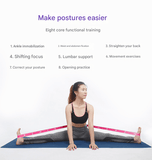 Darrahopens Sports & Fitness > Exercise, Gym & Fitness > Yoga & Pilates Pink and Blue 9-Loop Yoga Stretch Strap - Numbered Band for Flexibility and Physical Therapy