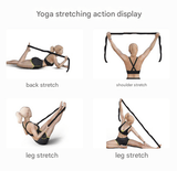 Darrahopens Sports & Fitness > Exercise, Gym & Fitness > Yoga & Pilates Pink and Blue 9-Loop Yoga Stretch Strap - Numbered Band for Flexibility and Physical Therapy