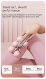 Darrahopens Sports & Fitness > Exercise, Gym & Fitness > Yoga & Pilates Pink Portable 6-Wheel Massage Roller – Quiet, Compact Muscle Relief Tool for Neck, Back, Legs & Shoulders