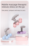 Darrahopens Sports & Fitness > Exercise, Gym & Fitness > Yoga & Pilates Pink Portable 6-Wheel Massage Roller – Quiet, Compact Muscle Relief Tool for Neck, Back, Legs & Shoulders