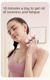 Darrahopens Sports & Fitness > Exercise, Gym & Fitness > Yoga & Pilates Pink Portable 6-Wheel Massage Roller – Quiet, Compact Muscle Relief Tool for Neck, Back, Legs & Shoulders