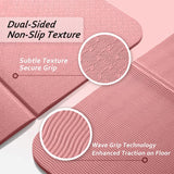 Darrahopens Sports & Fitness > Exercise, Gym & Fitness > Yoga & Pilates Portable Foldable Yoga Mat – Dual-Sided Non-Slip TPE Exercise Mat for Yoga, Pilates, Kids Nap & Travel (Black) | Other Colors Available in Store